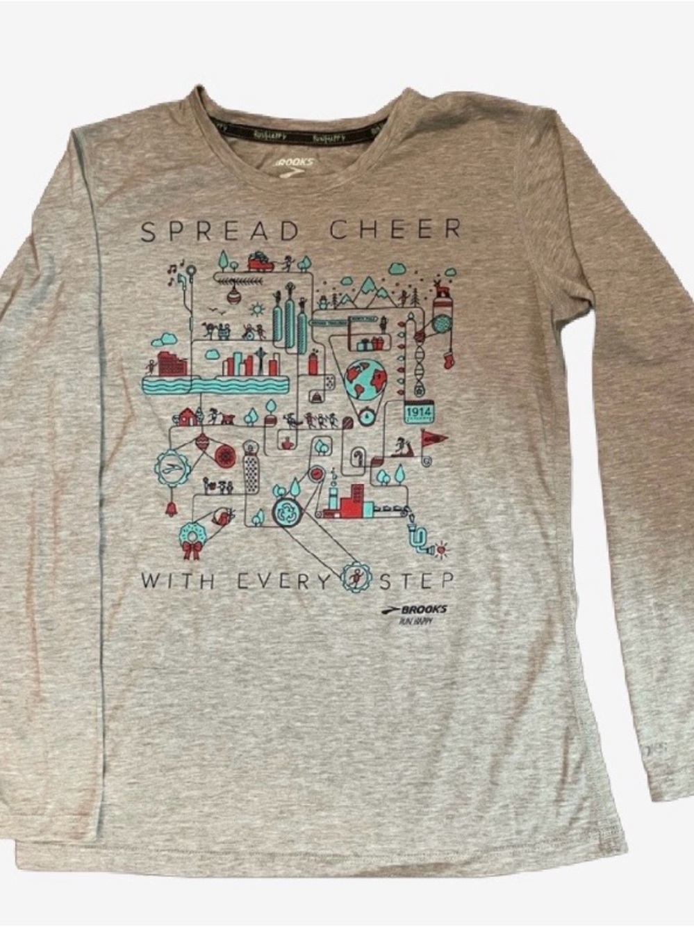 Women’s Brooks Gray Long Sleeve Tee XS